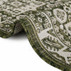 Tribal Terrace Treasures Collection Area Rug -  Incan Isle (Green) Rectangle Green  lifestyle 36