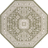 Tribal Terrace Treasures Collection Area Rug -  Incan Isle (Green) Octagon Green Main