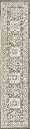 Tribal Terrace Treasures Collection Area Rug -  Incan Isle (Green) Runner Green Main