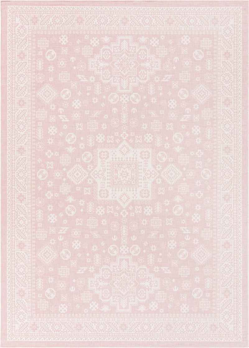 Tribal Terrace Treasures Collection Area Rug -  Incan Isle (Pink) Rectangle Pink Main