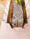 Tribal Terrace Treasures Collection Area Rug -  Incan Isle (Pink) Rectangle Pink  lifestyle 9