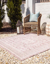 Tribal Terrace Treasures Collection Area Rug -  Incan Isle (Pink) Square Pink  lifestyle 2