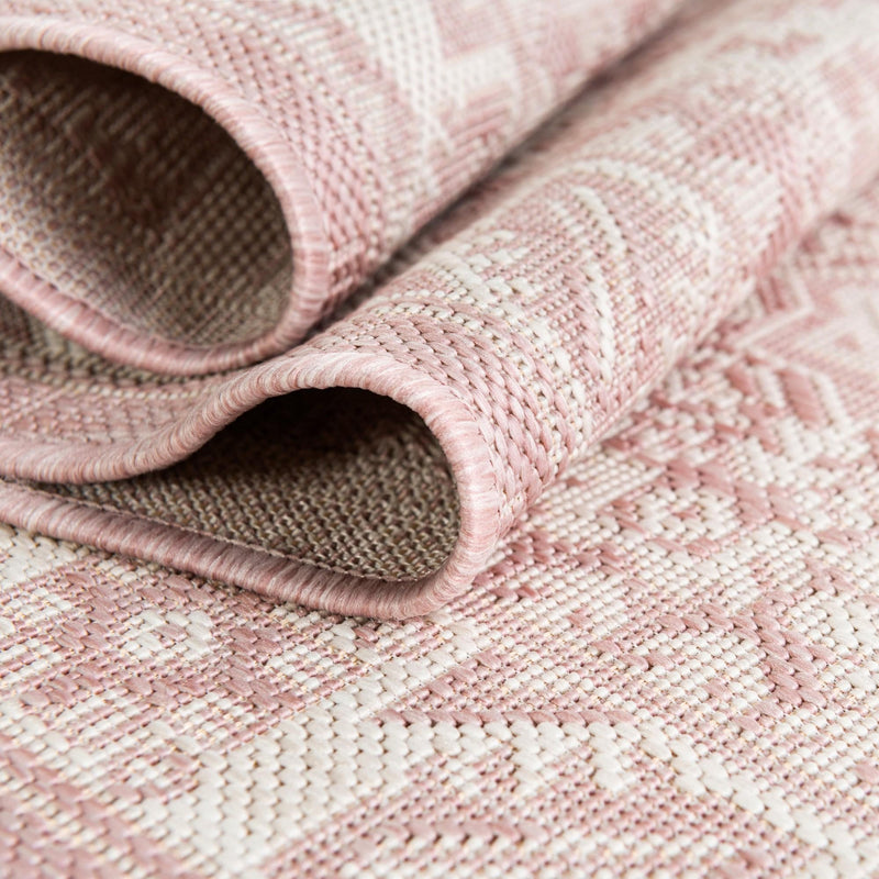Tribal Terrace Treasures Collection Area Rug -  Incan Isle (Pink) Rectangle Pink  lifestyle 42