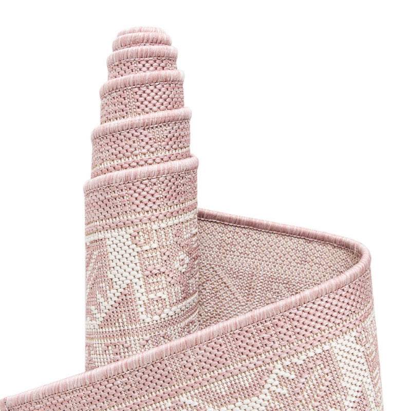 Tribal Terrace Treasures Collection Area Rug -  Incan Isle (Pink) Rectangle Pink  lifestyle 44