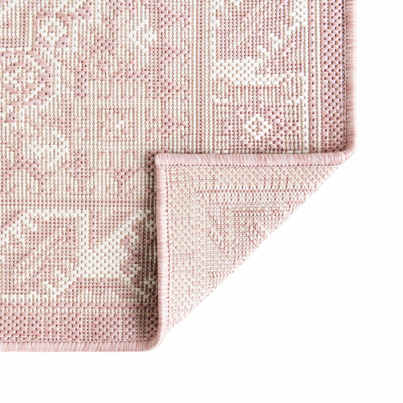 Tribal Terrace Treasures Collection Area Rug -  Incan Isle (Pink) Octagon Pink  lifestyle 7
