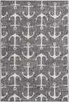 Seaside Haven Rugs Collection Area Rug - Sapphire (Charcoal) Rectangle Charcoal  lifestyle 2