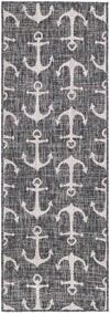 Seaside Haven Rugs Collection Area Rug - Sapphire (Charcoal) Runner Charcoal Gray  lifestyle 49