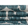 Seaside Haven Rugs Collection Area Rug - Sapphire (Teal) Rectangle Teal  lifestyle 29