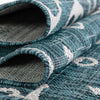 Seaside Haven Rugs Collection Area Rug - Sapphire (Teal) Rectangle Teal  lifestyle 30