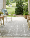 Seaside Haven Rugs Collection Area Rug - Sapphire (Gray) Rectangle Gray  lifestyle 2