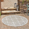 Seaside Haven Rugs Collection Area Rug - Sapphire (Gray) Round Gray  lifestyle 18