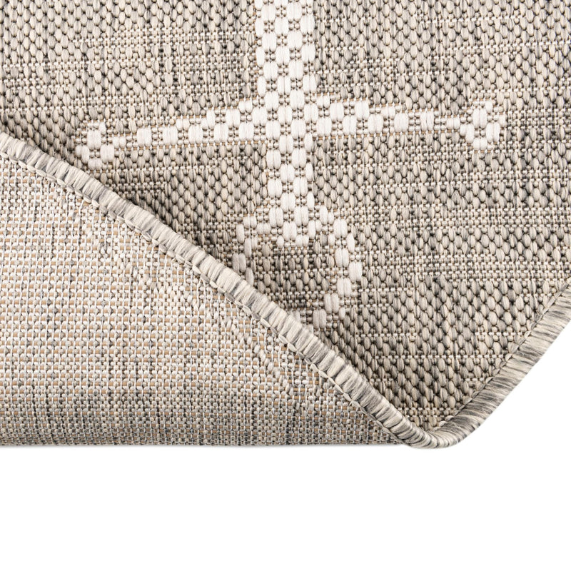 Seaside Haven Rugs Collection Area Rug - Sapphire (Gray) Oval Gray  lifestyle 7
