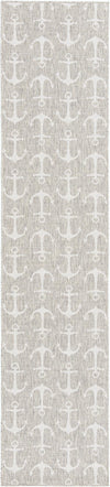 Seaside Haven Rugs Collection Area Rug - Sapphire (Gray) Runner Gray Main