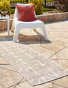 Seaside Haven Rugs Collection Area Rug - Sapphire (Gray) Runner Gray  lifestyle 2