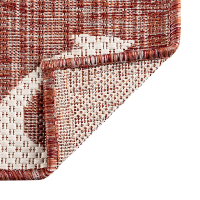 Seaside Haven Rugs Collection Area Rug - Sapphire (Rust Red) Round Rust Red  lifestyle 81