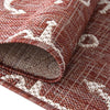Seaside Haven Rugs Collection Area Rug - Sapphire (Rust Red) Square Rust Red  lifestyle 4