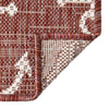 Seaside Haven Rugs Collection Area Rug - Sapphire (Rust Red) Square Rust Red  lifestyle 7