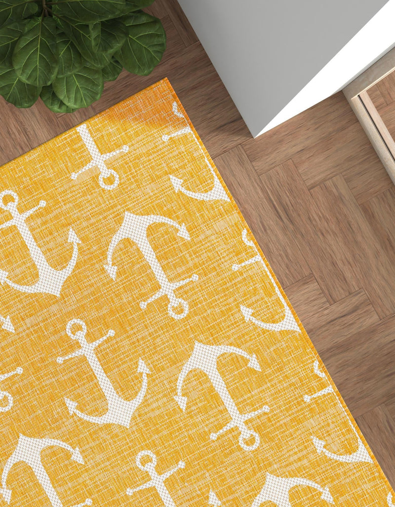 Seaside Haven Rugs Collection Area Rug - Sapphire (Yellow) Rectangle Yellow  lifestyle 14
