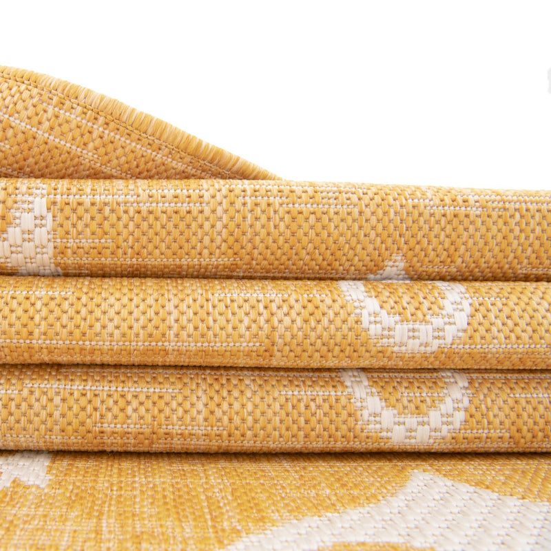 Seaside Haven Rugs Collection Area Rug - Sapphire (Yellow) Rectangle Yellow  lifestyle 27