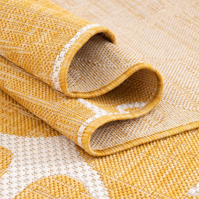 Seaside Haven Rugs Collection Area Rug - Sapphire (Yellow) Rectangle Yellow  lifestyle 28