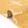 Seaside Haven Rugs Collection Area Rug - Sapphire (Yellow) Rectangle Yellow  lifestyle 29