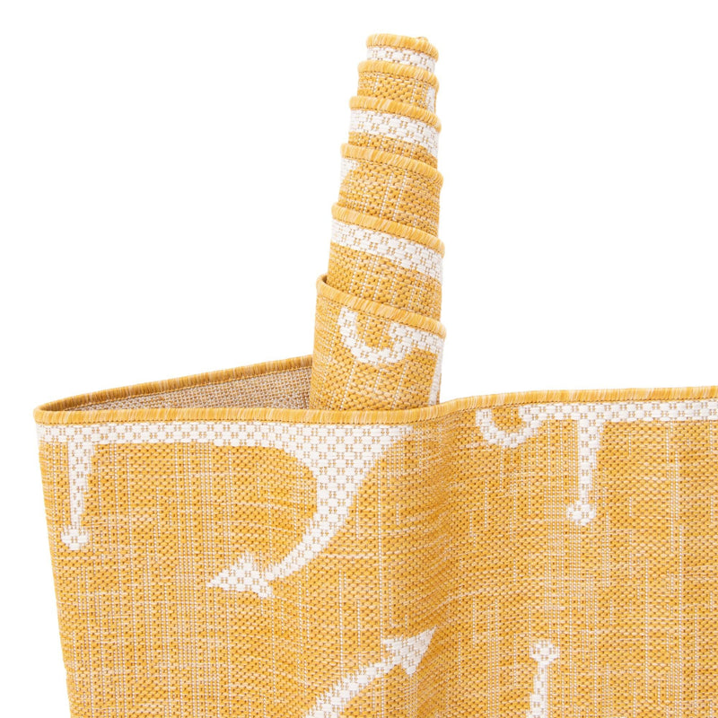 Seaside Haven Rugs Collection Area Rug - Sapphire (Yellow) Rectangle Yellow  lifestyle 30