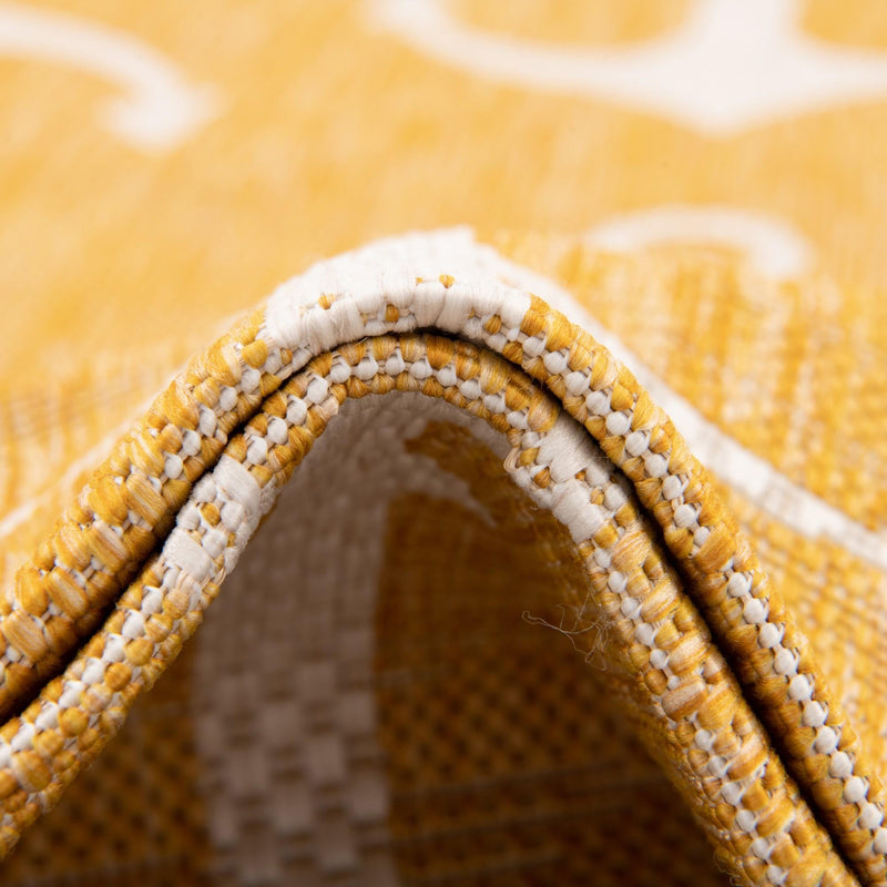 Seaside Haven Rugs Collection Area Rug - Sapphire (Yellow) Rectangle Yellow  lifestyle 31