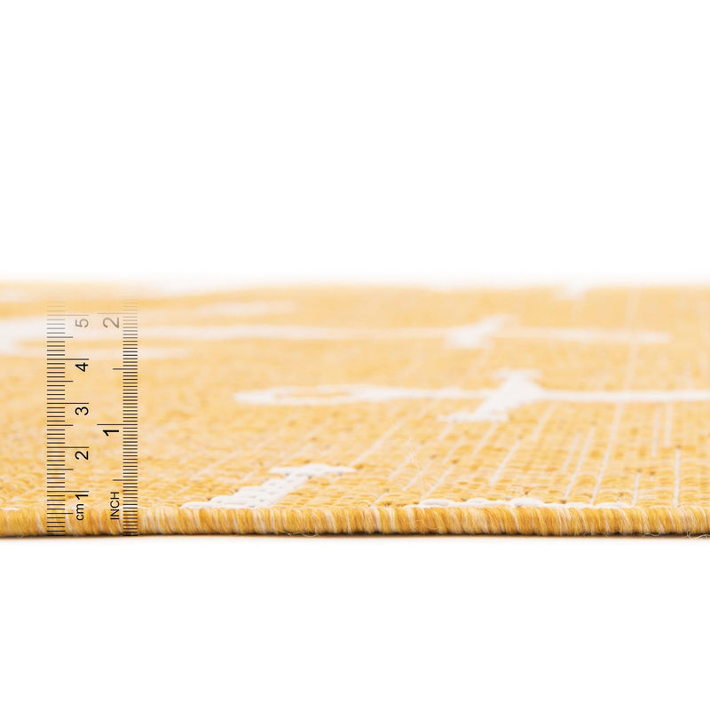 Seaside Haven Rugs Collection Area Rug - Sapphire (Yellow) Rectangle Yellow  lifestyle 32