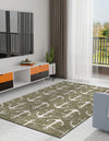 Seaside Haven Rugs Collection Area Rug - Sapphire (Green) Rectangle Green  lifestyle 11