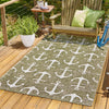 Seaside Haven Rugs Collection Area Rug - Sapphire (Green) Rectangle Green  lifestyle 20