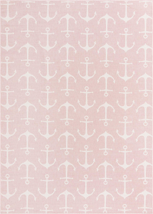 Seaside Haven Rugs Collection Area Rug - Sapphire (Pink) Rectangle Pink Main