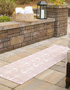Seaside Haven Rugs Collection Area Rug - Sapphire (Pink) Runner Pink  lifestyle 2