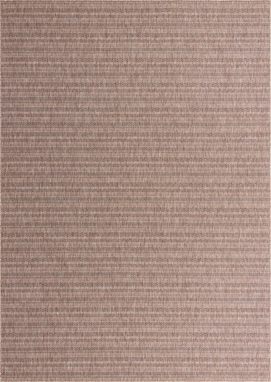 Patio Stripe Harmony Collection Area Rug -  Boardwalk (Natural) Rectangle Natural Main