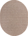 Patio Stripe Harmony Collection Area Rug -  Boardwalk (Natural) Oval Natural Main