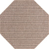 Patio Stripe Harmony Collection Area Rug -  Boardwalk (Natural) Octagon Natural Main