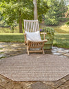Patio Stripe Harmony Collection Area Rug -  Boardwalk (Natural) Octagon Natural  lifestyle 2