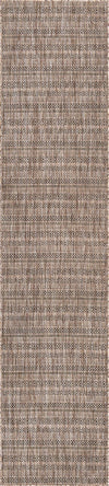 Patio Stripe Harmony Collection Area Rug -  Boardwalk (Natural) Runner Natural Main