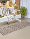 Patio Stripe Harmony Collection Area Rug -  Boardwalk (Natural) Runner Natural  lifestyle 2