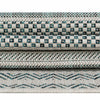 Seaside Stripes Collection Area Rug -  Boardwalk (Teal) Rectangle Teal  lifestyle 40