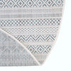 Patio Stripe Harmony Collection Area Rug -  Boardwalk (Teal) Oval Teal  lifestyle 7