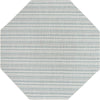 Patio Stripe Harmony Collection Area Rug -  Boardwalk (Teal) Octagon Teal Main