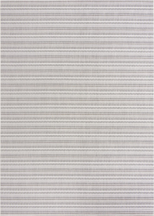 Patio Stripe Harmony Collection Area Rug -  Boardwalk (Beige) Rectangle Beige Main