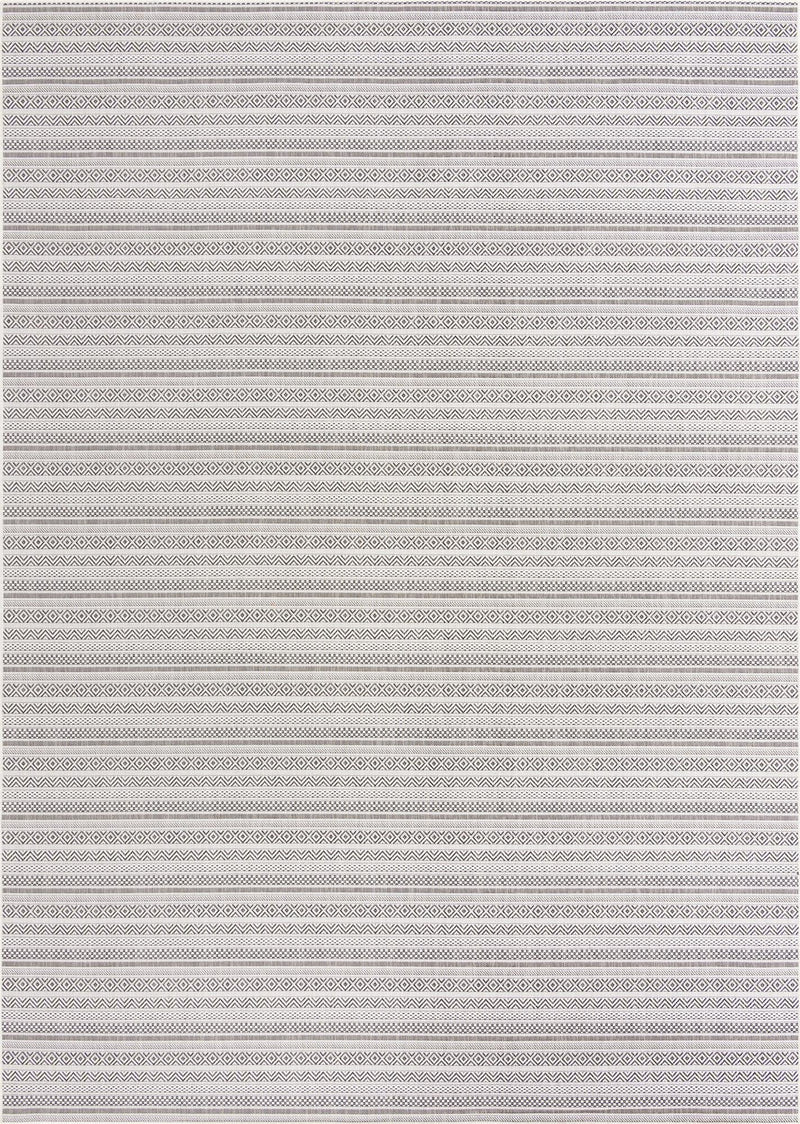 Patio Stripe Harmony Collection Area Rug -  Boardwalk (Beige) Rectangle Beige Main