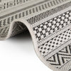 Seaside Stripes Collection Area Rug -  Boardwalk (Beige) Rectangle Beige  lifestyle 38