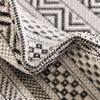 Seaside Stripes Collection Area Rug -  Boardwalk (Beige) Rectangle Beige  lifestyle 40