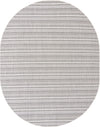 Patio Stripe Harmony Collection Area Rug -  Boardwalk (Beige) Oval Beige Main