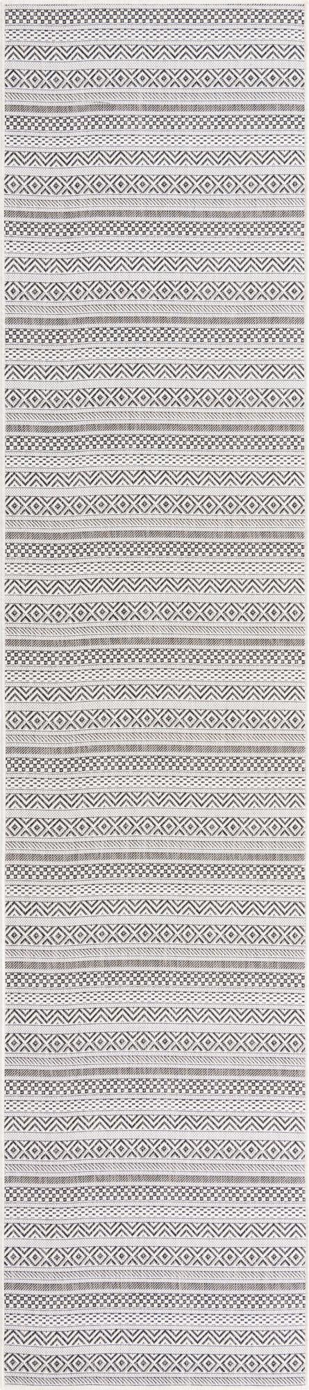 Patio Stripe Harmony Collection Area Rug -  Boardwalk (Beige) Runner Beige Main