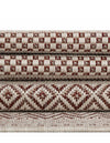 Seaside Stripes Collection Area Rug -  Boardwalk (Red) Rectangle Red  lifestyle 37