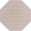 Patio Stripe Harmony Collection Area Rug -  Boardwalk (Red) Octagon Red Main