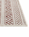 Patio Stripe Harmony Collection Area Rug -  Boardwalk (Red) Octagon Red  lifestyle 7